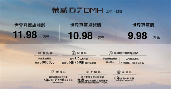 中国混动问鼎世界之巅，荣威DMH双车正式上市